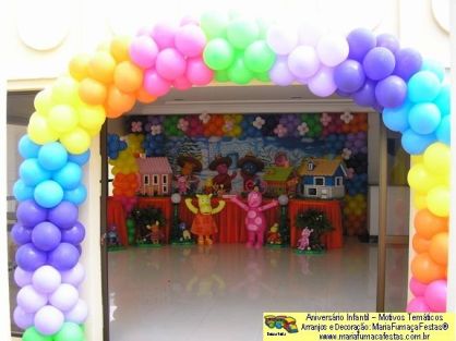 Decoraão Festa Aniversrio Infantil - Aniversrio Infantil decorado com o tema Backyardigans - Categoria: 1 aninho 
