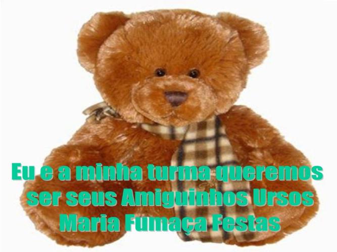 Decora�&atilde;o Infantil Amiguinhos Ursos da Maria Fuma�a Festas