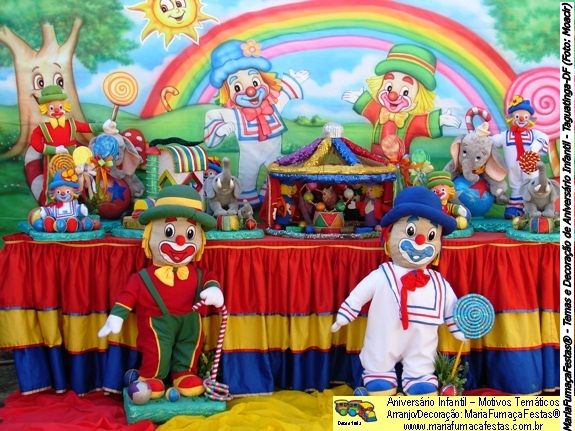 imagem - Temas Infantis - Painel Decorativo Circo/Palhao - Patat-Patat