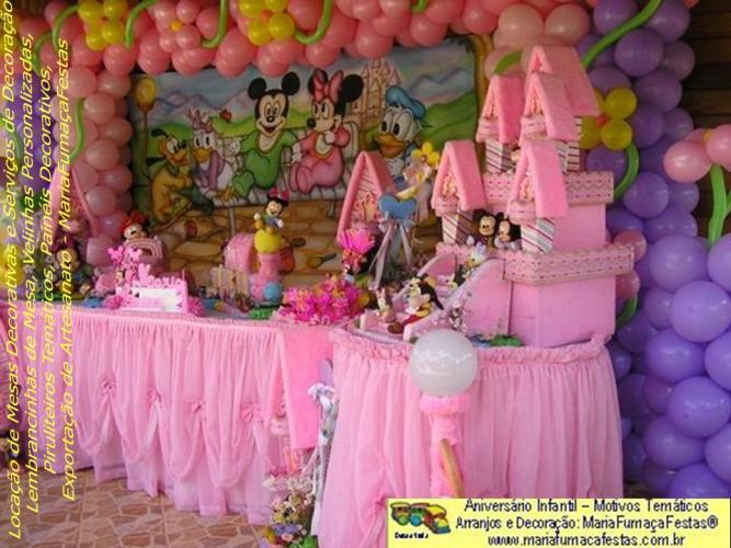 Decoraão Festa de Aniversrio Infantil Baby Disney Rosa da Maria Fumaa Festas (01)